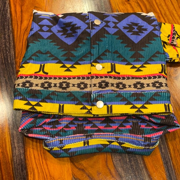 WESC Cord Trucker Blanket Print( Gorgeous Unisex Multi Color Jacket - Picture 11 of 12